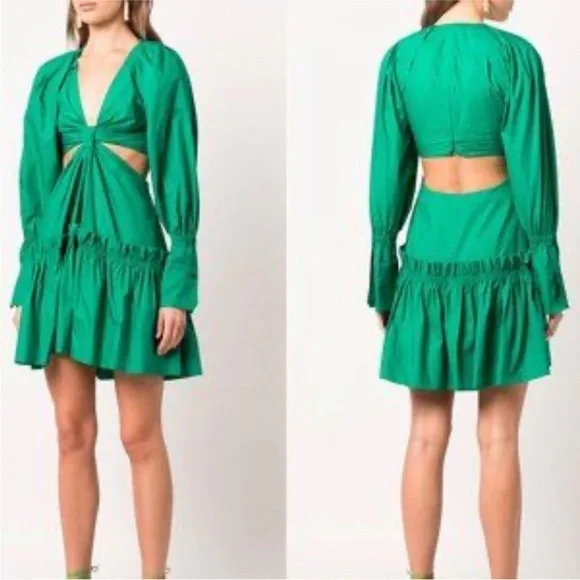 Jason Wu Navy Long Sleeve Mini Dress - Size XS - Picture 2 of 8